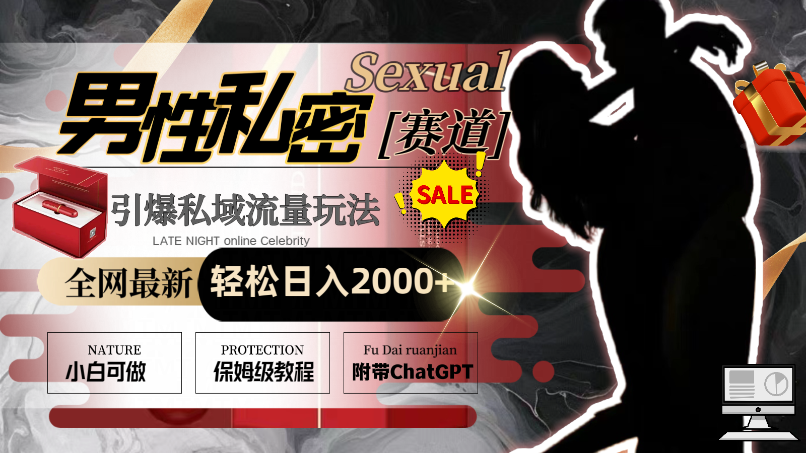 全网最新男性私密赛道玩法，引爆私域流量，轻松日入2000+_双星网创_创业赚钱_抖音教程_短视频教程-创业赚钱_抖音教程_短视频教程