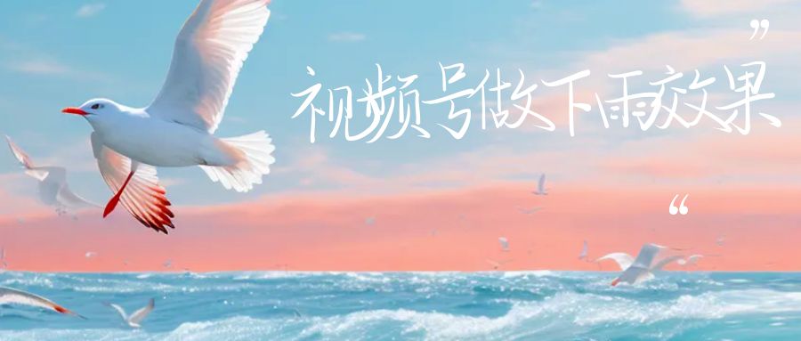 视频号做下雨视频一个账号一周涨粉10W+年入100w_双星网创_创业赚钱_抖音教程_短视频教程-创业赚钱_抖音教程_短视频教程