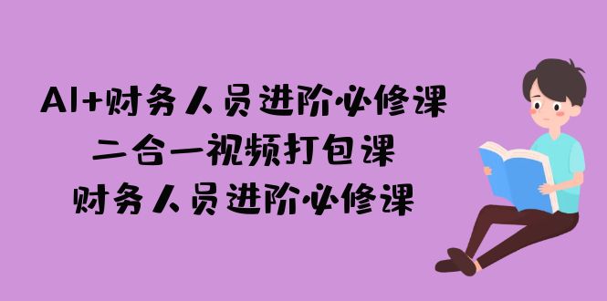 AI + 财务人员进阶必修课二合一视频打包课，财务人员进阶必修课_双星网创_创业赚钱_抖音教程_短视频教程-创业赚钱_抖音教程_短视频教程