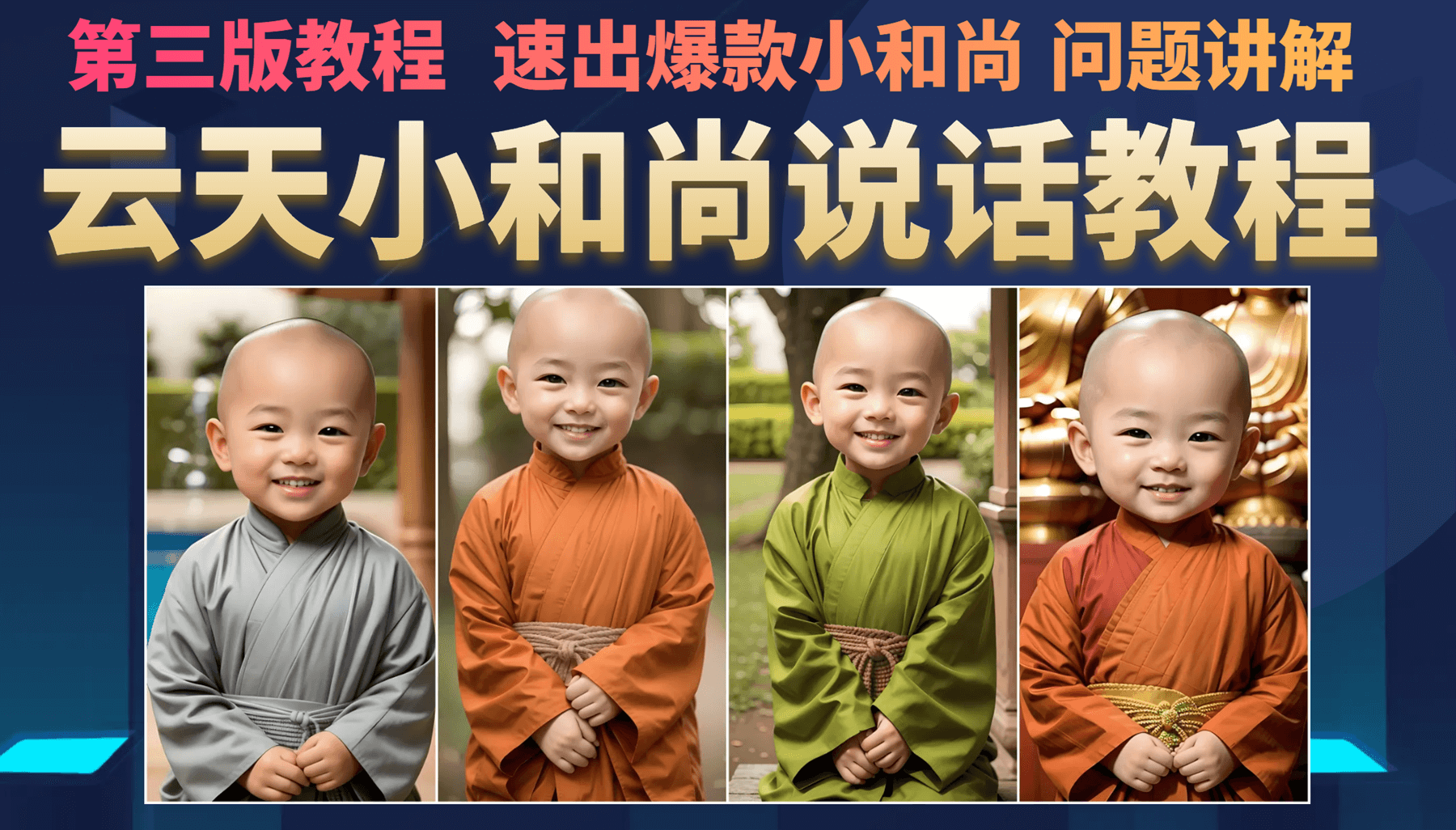 云天小和尚会说话，7天万粉（第3版教程）_双星网创_创业赚钱_抖音教程_短视频教程-创业赚钱_抖音教程_短视频教程