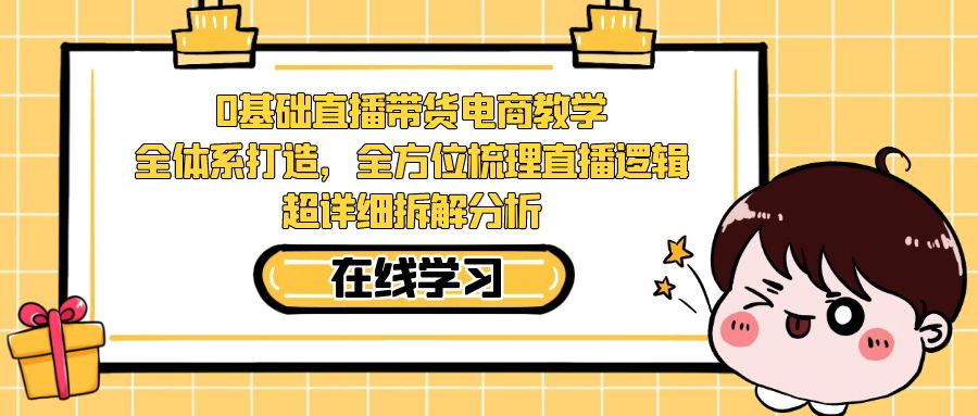 0基础直播带货电商教学：全体系打造，全方位梳理直播逻辑，超详细拆解分析_双星网创_创业赚钱_抖音教程_短视频教程-创业赚钱_抖音教程_短视频教程