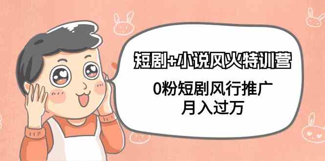 （9374期）短剧+小说风火特训营，0粉短剧风行推广，月入过万（102节课）_双星网创_创业赚钱_抖音教程_短视频教程-创业赚钱_抖音教程_短视频教程