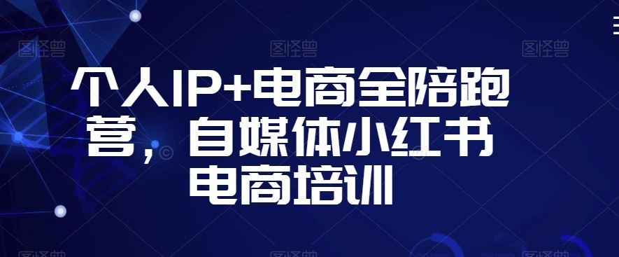 个人IP+电商全陪跑营，自媒体小红书电商培训_双星网创_创业赚钱_抖音教程_短视频教程-创业赚钱_抖音教程_短视频教程