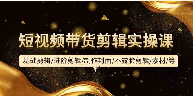 （9887期）短视频带货剪辑实操课：基础剪辑/进阶剪辑/制作封面/不露脸剪辑/素材/等等_双星网创_创业赚钱_抖音教程_短视频教程-创业赚钱_抖音教程_短视频教程