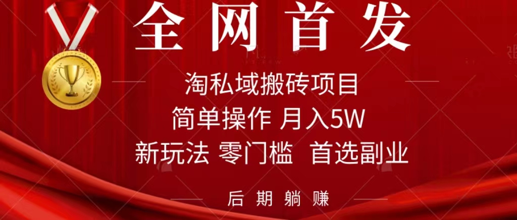 淘私域搬砖项目，利用信息差月入5W，每天无脑操作1小时，后期躺赚_双星网创_创业赚钱_抖音教程_短视频教程-创业赚钱_抖音教程_短视频教程