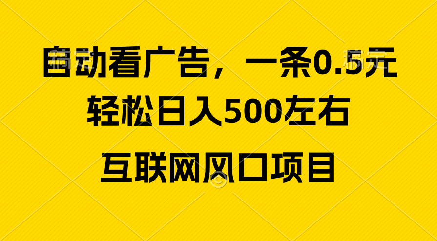 （10306期）广告收益风口，轻松日入500+，新手小白秒上手，互联网风口项目_双星网创_创业赚钱_抖音教程_短视频教程-创业赚钱_抖音教程_短视频教程