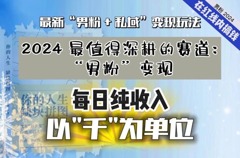 【私域流量最值钱】把“男粉”流量打到手，你便有无数种方法可以轻松变现，每日纯收入以“千”为单位_双星网创_创业赚钱_抖音教程_短视频教程-创业赚钱_抖音教程_短视频教程