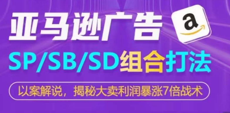 亚马逊SP/SB/SD广告组合打法，揭秘大卖利润暴涨7倍战术_双星网创_创业赚钱_抖音教程_短视频教程-创业赚钱_抖音教程_短视频教程