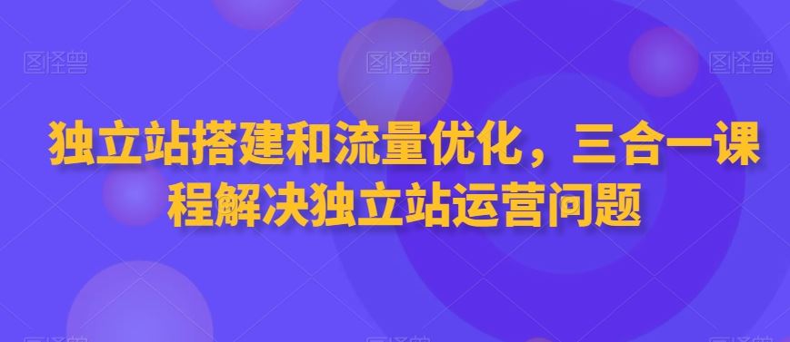 独立站搭建和流量优化，三合一课程解决独立站运营问题_双星网创_创业赚钱_抖音教程_短视频教程-创业赚钱_抖音教程_短视频教程