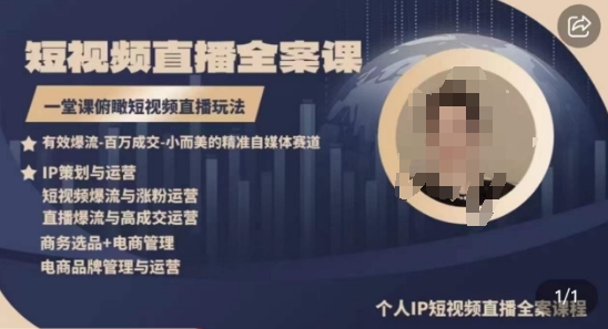 高品质IP短视频直播全案课程，一堂课俯瞰短视频直播玩法_双星网创_创业赚钱_抖音教程_短视频教程-创业赚钱_抖音教程_短视频教程