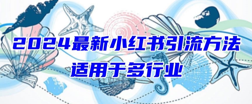 2024最新小红书引流，适用于任何行业，小白也可以轻松的打粉_双星网创_创业赚钱_抖音教程_短视频教程-创业赚钱_抖音教程_短视频教程