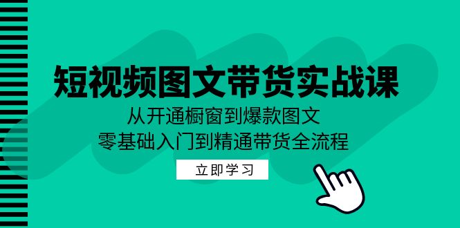 短视频图文带货实战课：从开通橱窗到爆款图文，零基础入门到精通带货_双星网创_创业赚钱_抖音教程_短视频教程-创业赚钱_抖音教程_短视频教程