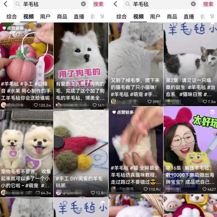 羊毛毡项目玩法思路，市场很大！小白也能上手的！供小于求！_双星网创_创业赚钱_抖音教程_短视频教程-创业赚钱_抖音教程_短视频教程