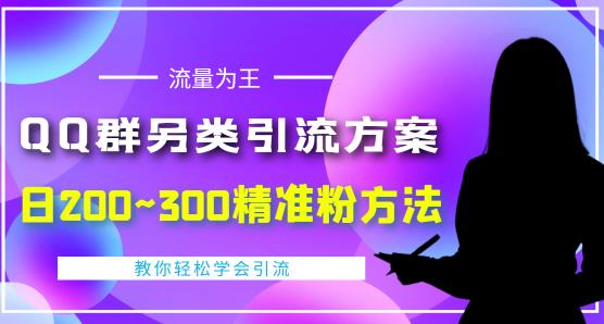 QQ群另类引流方案，日200~300精准粉方法，外面收费888￼_双星网创_创业赚钱_抖音教程_短视频教程-创业赚钱_抖音教程_短视频教程