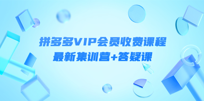 某社群·拼多多VIP会员收费课程，最新集训营+答疑课-价值3299元￼_双星网创_创业赚钱_抖音教程_短视频教程-创业赚钱_抖音教程_短视频教程