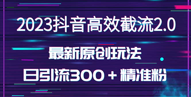 日引300＋创业粉，独家抖音高效截流2.0玩法（价值1280）_双星网创_创业赚钱_抖音教程_短视频教程-创业赚钱_抖音教程_短视频教程