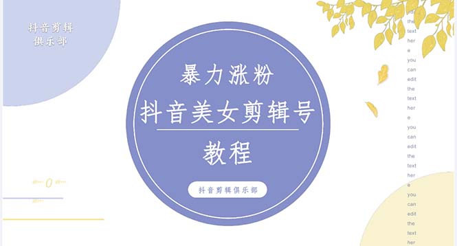 抖音快手暴力涨粉美女混剪视频教程 百分百过原创图片教程 附带违规申诉方法_双星网创_创业赚钱_抖音教程_短视频教程-创业赚钱_抖音教程_短视频教程