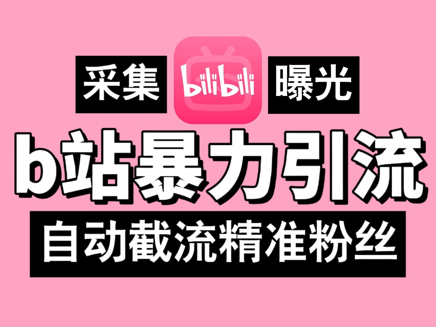 B站暴力引流机，日引300+精准粉，全行业通用！_双星网创_创业赚钱_抖音教程_短视频教程-创业赚钱_抖音教程_短视频教程