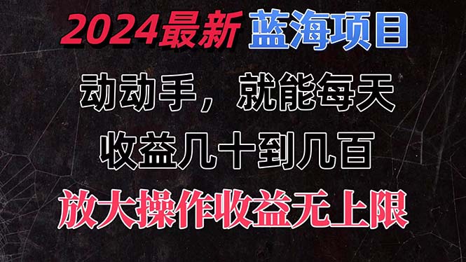 有手就行的2024全新蓝海项目，每天1小时收益几十到几百，可放大操作_双星网创_创业赚钱_抖音教程_短视频教程-创业赚钱_抖音教程_短视频教程